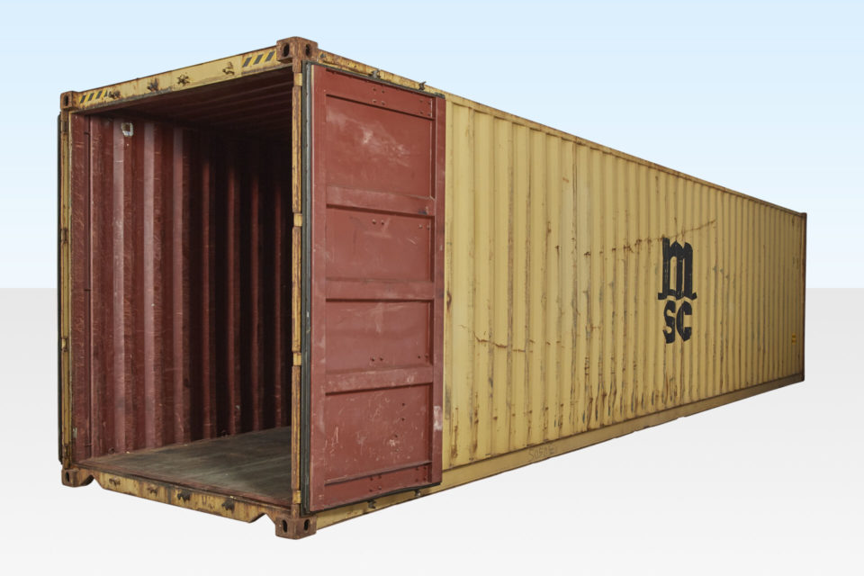 Used 40ft Shipping Container. High Cube 9ft 6in (2.9m).