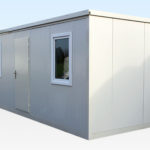 Large flat pack office cabin one door two windows