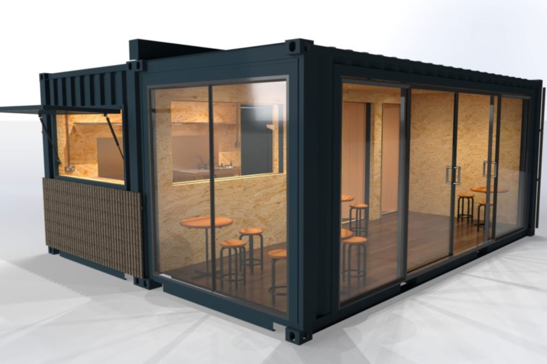 Container cafe conversion - customer concept